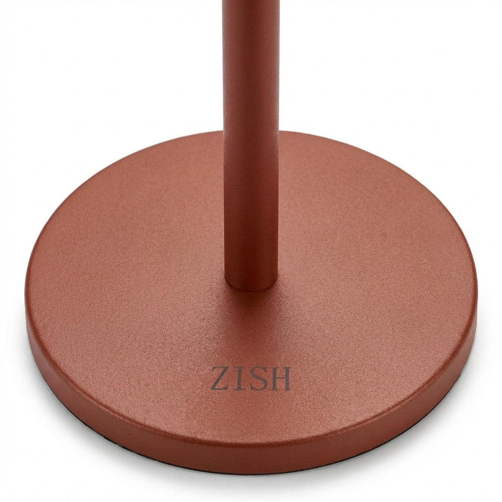 ZISH Toilet Roll Holder Free Standing - Reddish Brown