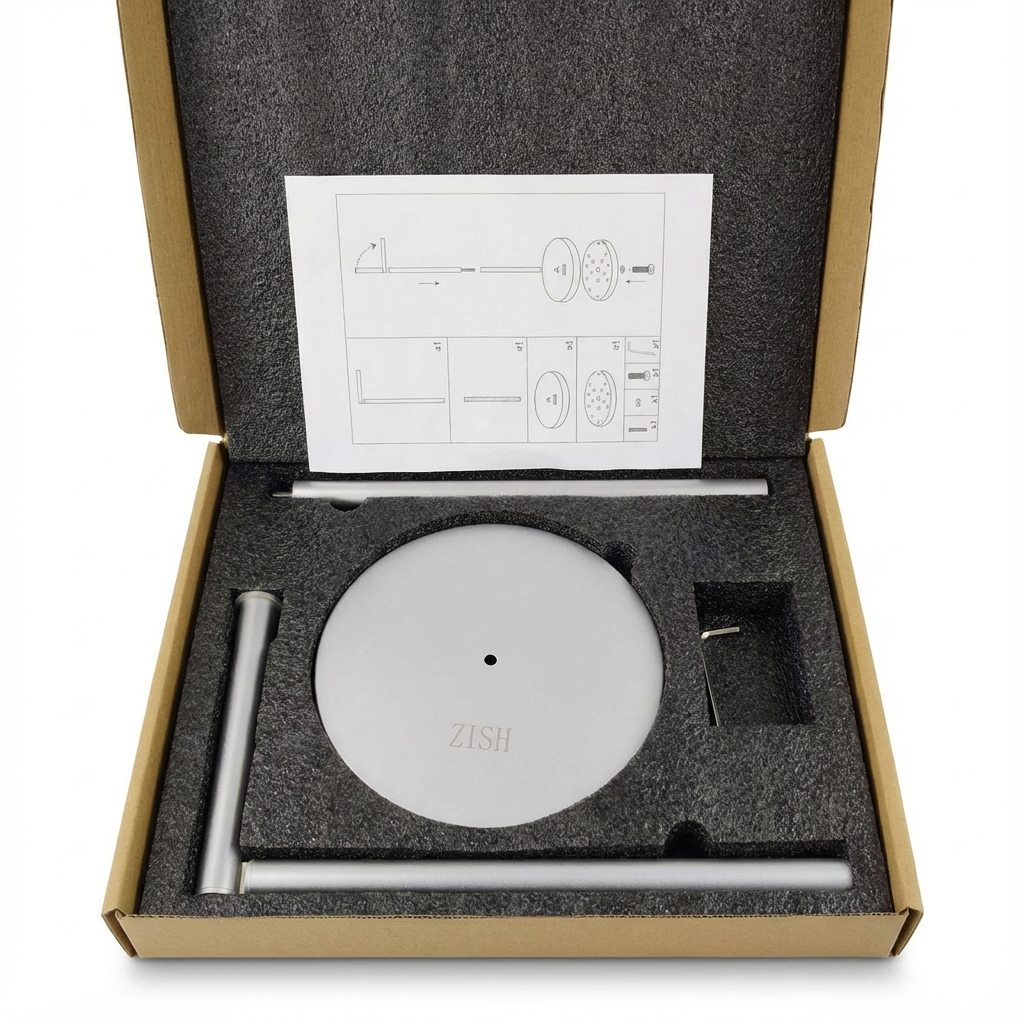 ZISH Toilet Roll Holder Free Standing - Stainless Steel Bathroom Toilet Paper Organizer and Dispenser – No Drill Toilet Roll Stand Freestanding - Up to 5 Toilet Roll Storage, Silver