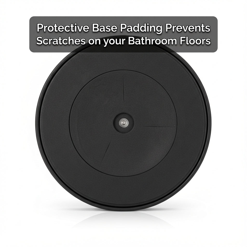 ZISH Toilet Roll Holder Free Standing - Black